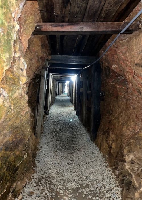 Underground at Reed Gold Mine