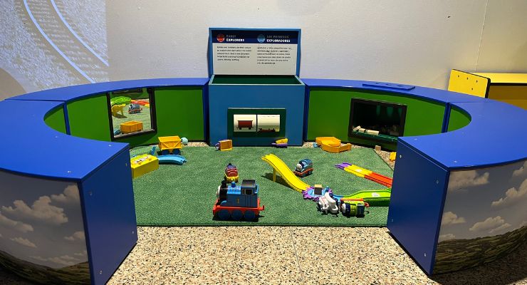 Small play area at Thomas exhibit Catawba Science Center