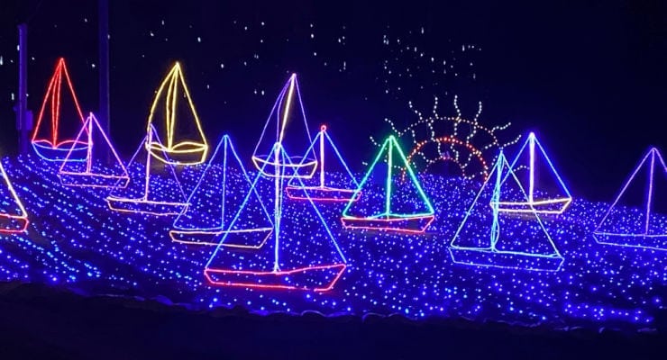 Holiday Lights on the River boats