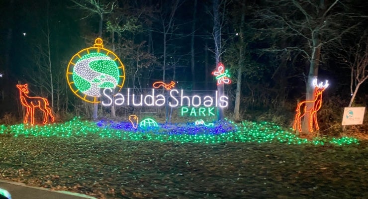 Saluda Shoals Park Holiday Lights