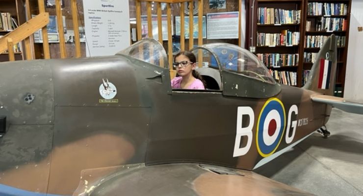 Kids lpiloting at WNC Air Museum