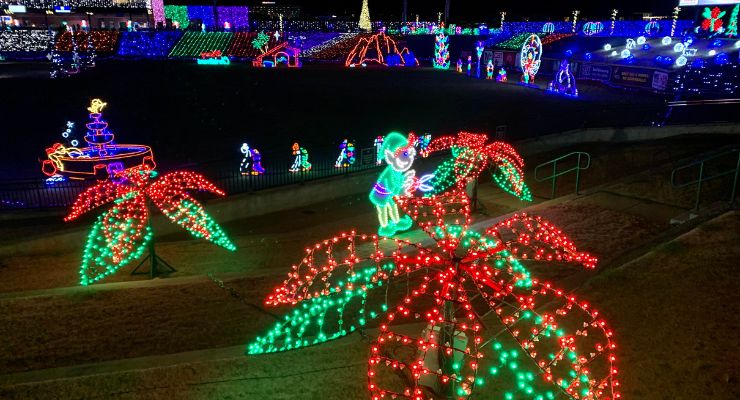 Holiday lights at Segra Park