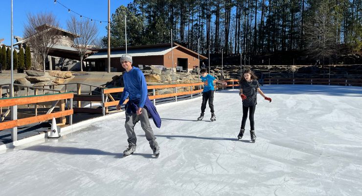 Ice skating at the Whitewater Center