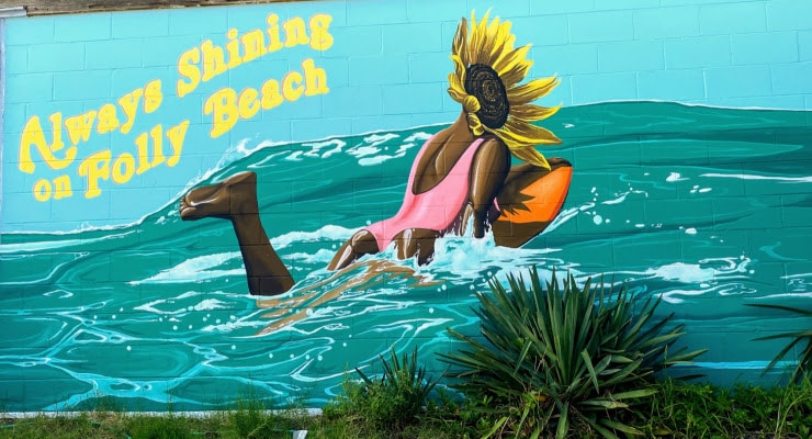 Mural in Folly Beach, South Carolina