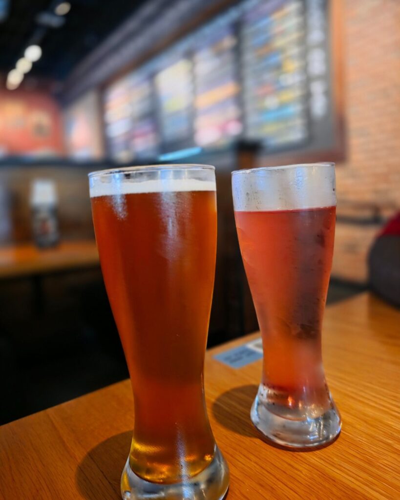Beer from BJ's Restaurant and Brewhouse