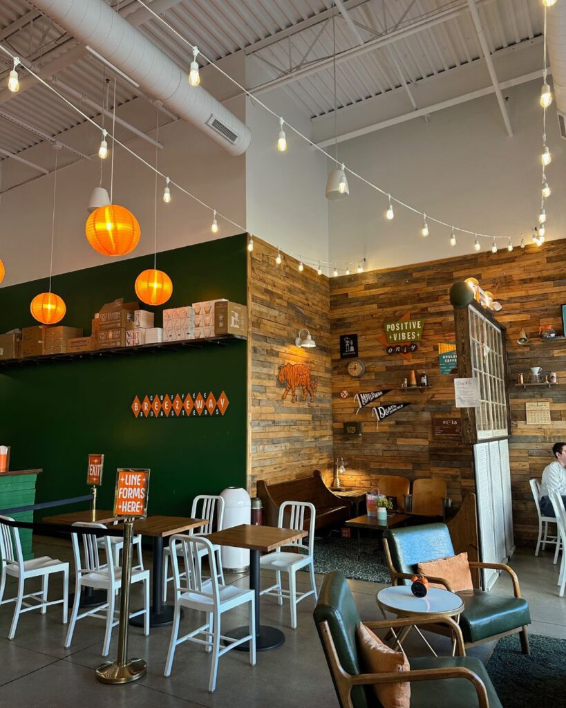 Inside Breezeway Coffee in Charlotte