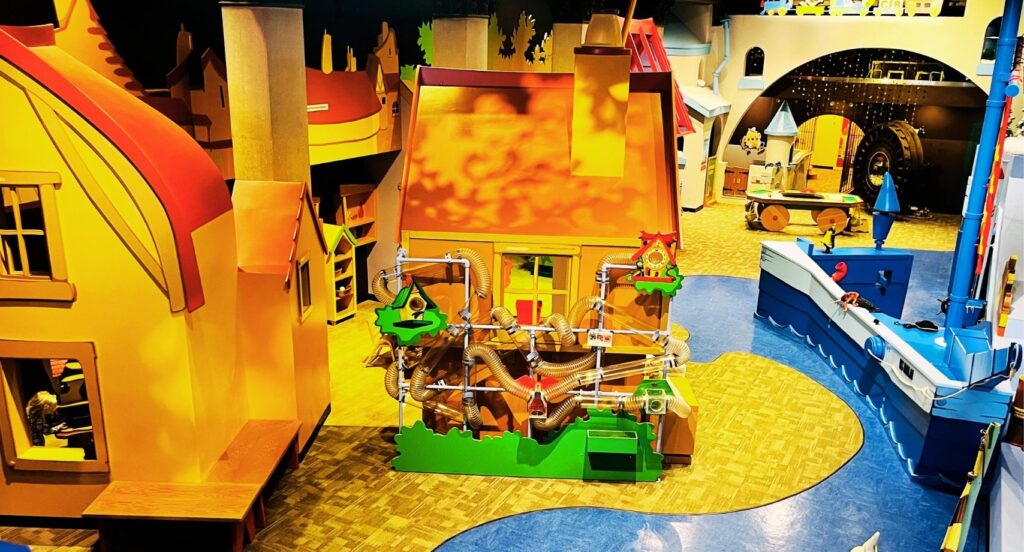 Main Street Children's Museum in Rock Hill features interactive exhibits such as the air maze, sailboats, and play house.
