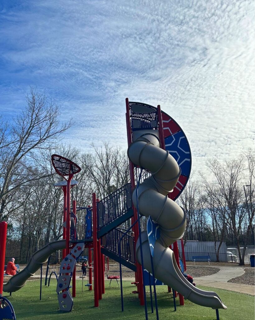 William R. Davie Park twisty slide