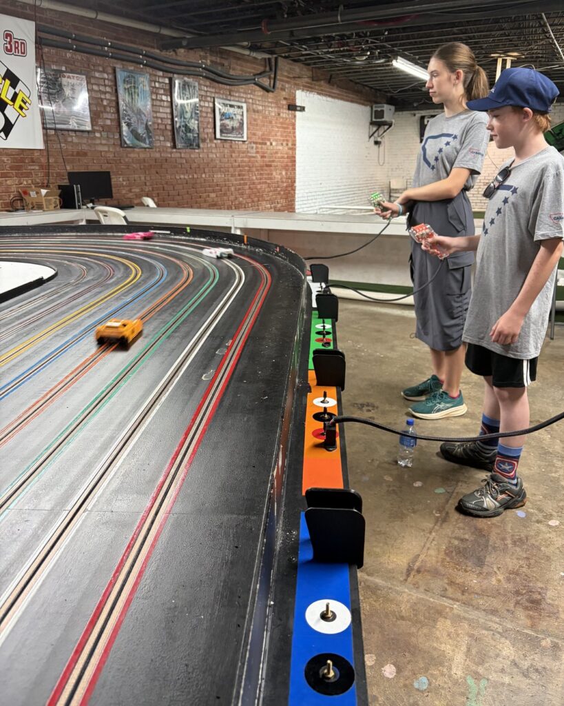 Racing at The Slot Car Track in Kannapolis, NC