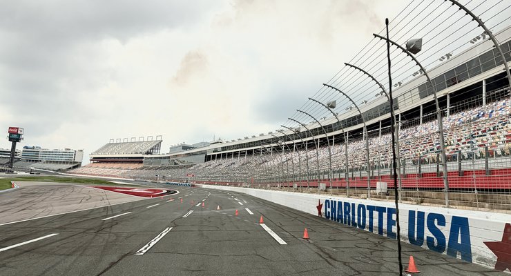 Family on the Feel the Thrill Speedway Tour at Charlotte Motor Speedway, Concord NC